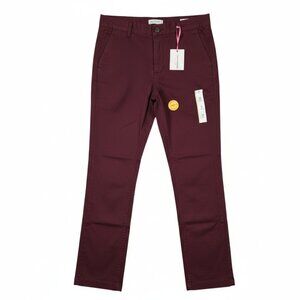 NWT Men’s Slim Fit Burgundy Jeans – Size 36